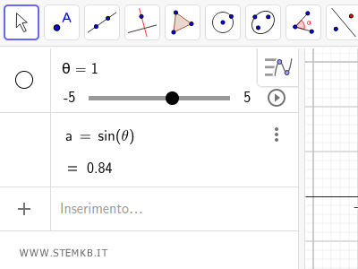 calculating the sine of theta