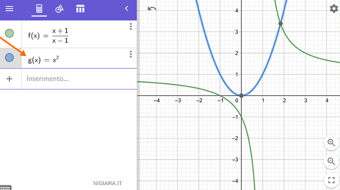 how to plot another function in the same graph