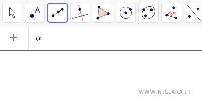 alpha letter in Geogebra